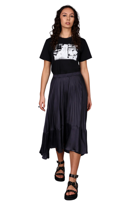 Westbay Pleated Satin Skirt