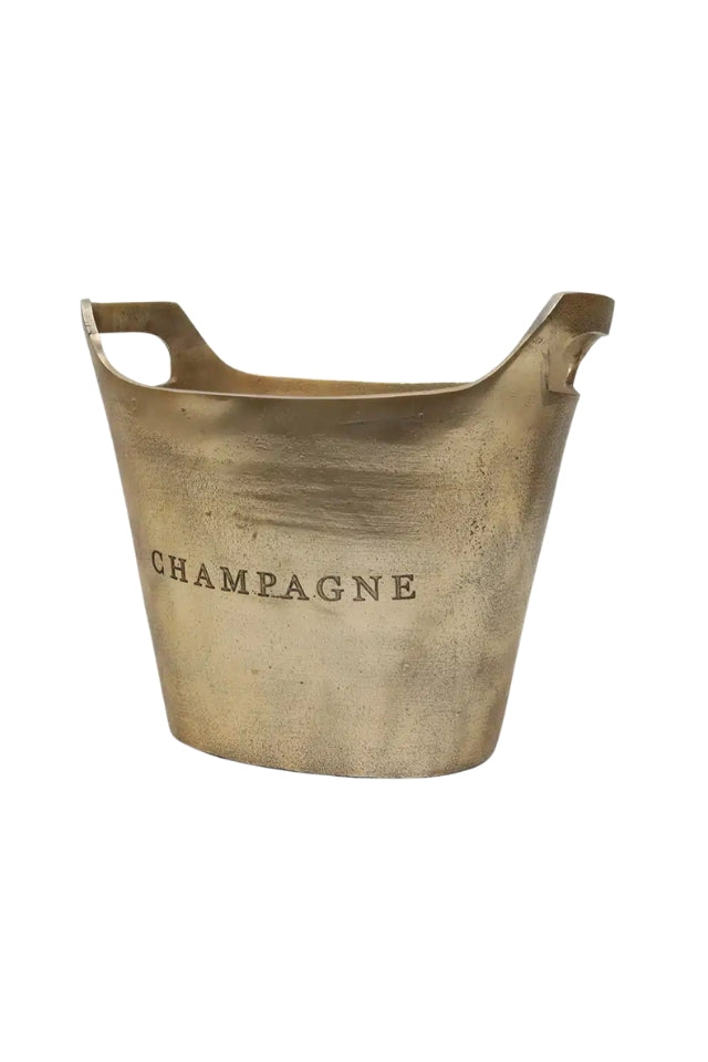 Aluminium Oval Champagne Bucket - Raw Gold