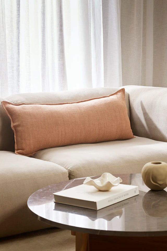 Flaxmill Cushion - Clay
