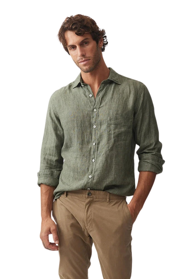 Coromandel Sports Fit Shirt - Kelp