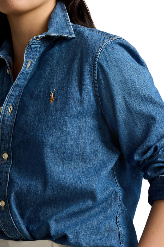 Straight Fit Denim Shirt