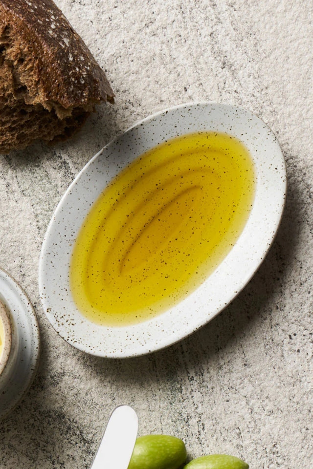Oil Dish - White Garden To Table