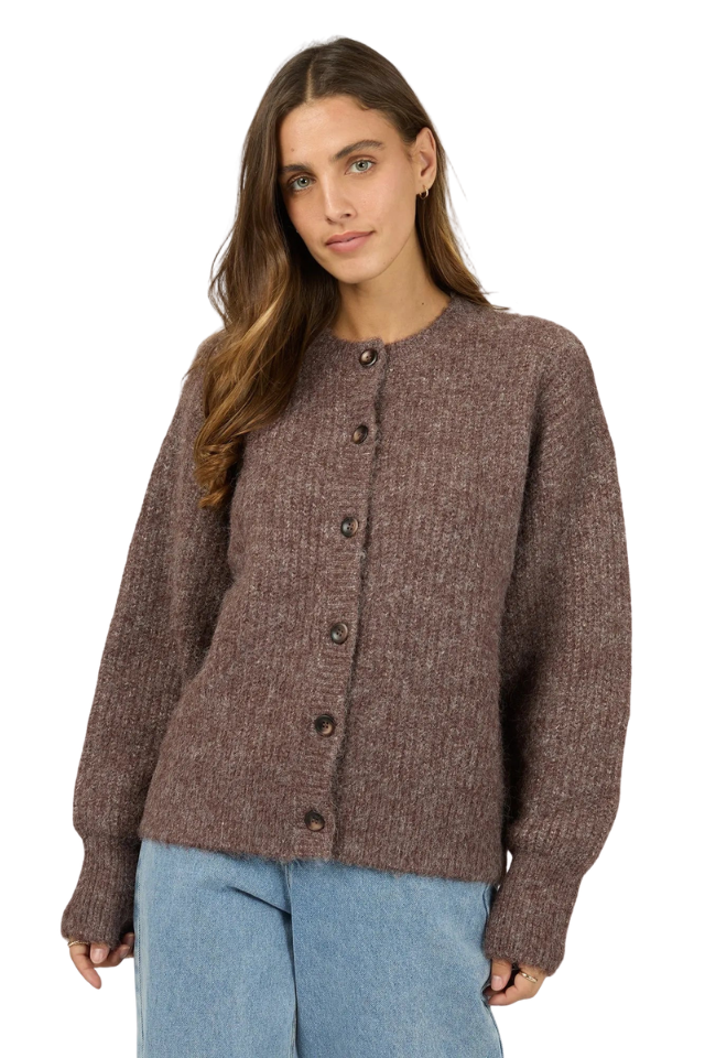 Bonni Knit Cardigan - Cherry