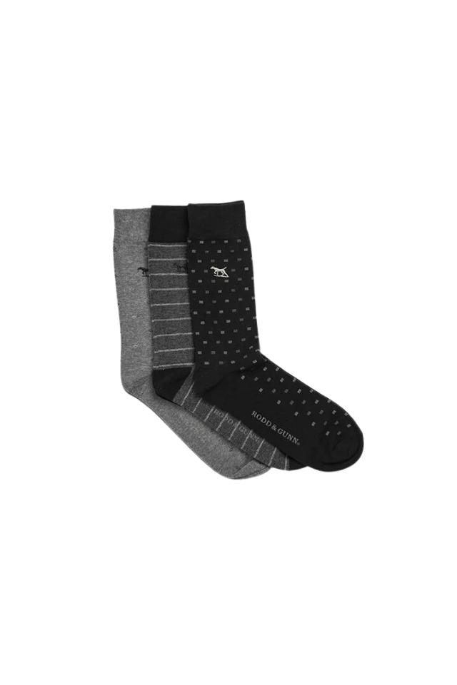 Seacliff Multi Sock 3 Pack · Nero Multi
