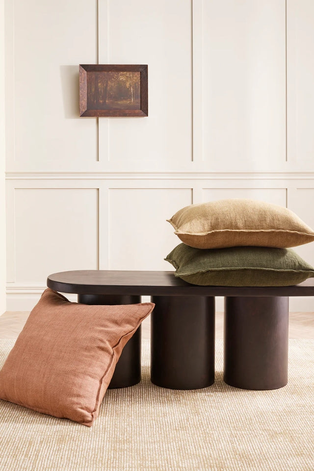 Flaxmill Cushion - Clay