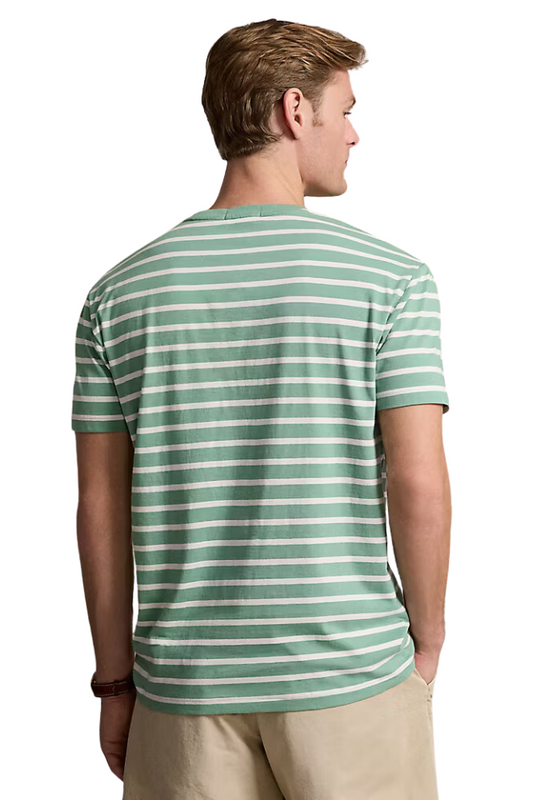 Classic Fit Striped T-Shirt - Pastel Green