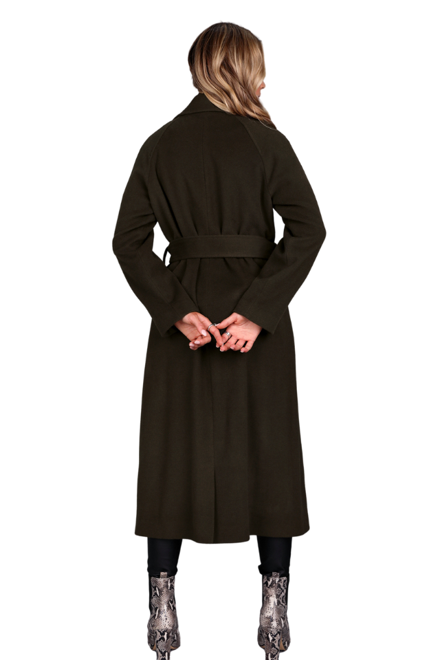 Chief Wool Belted Wrap Coat