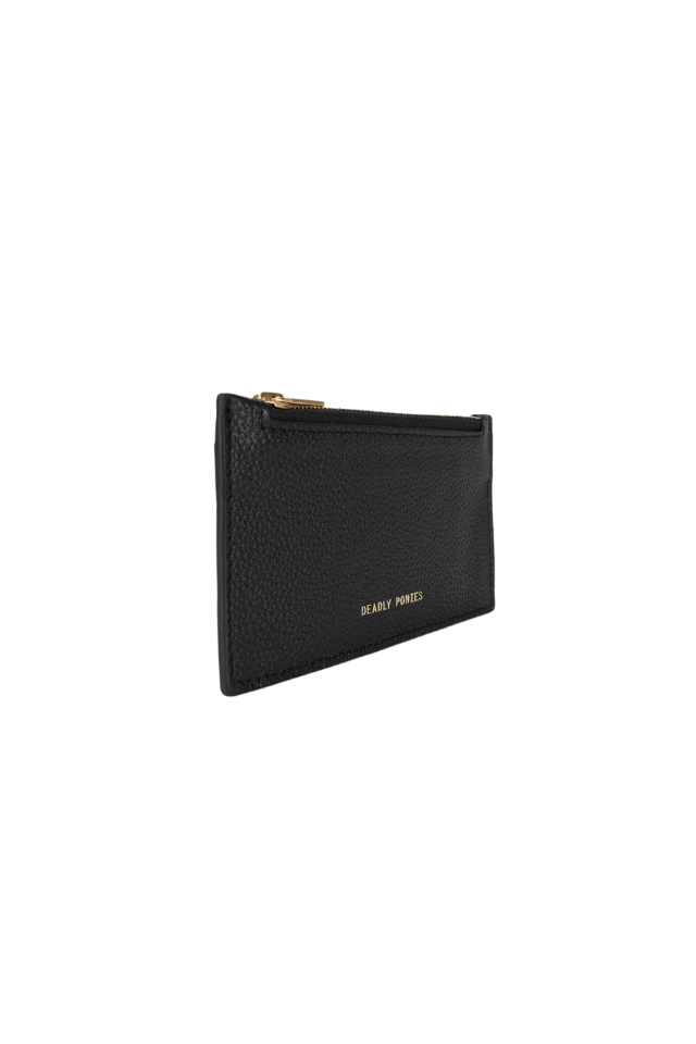 Card Holder - Black/Brass