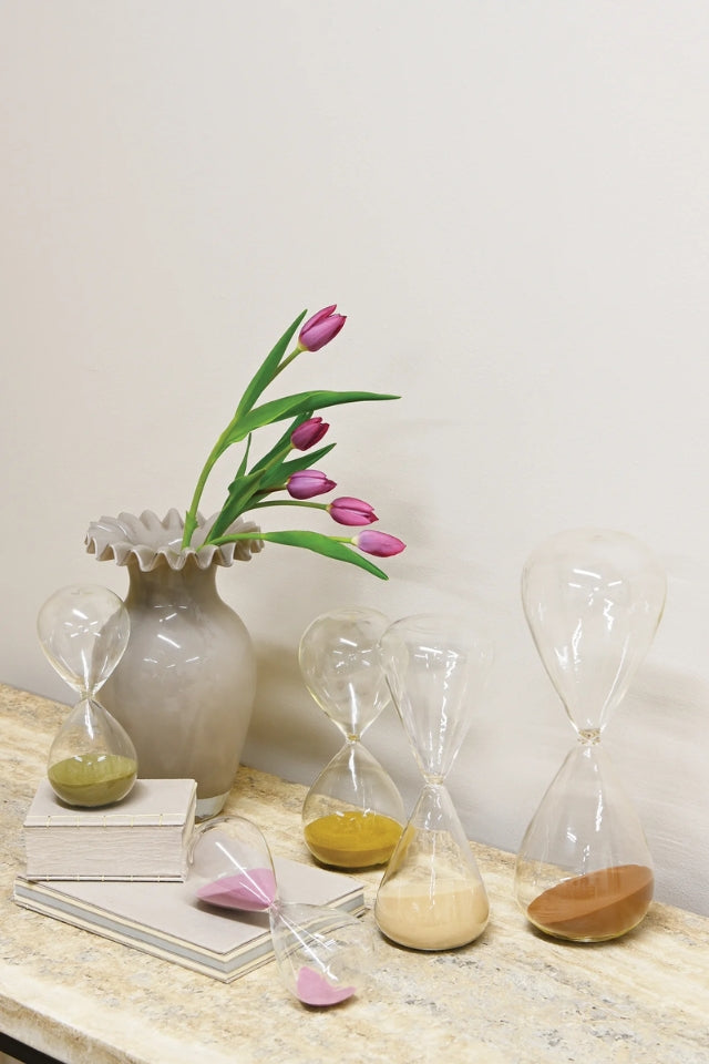 Sand Timer 15 Minutes - Soft Olive Green