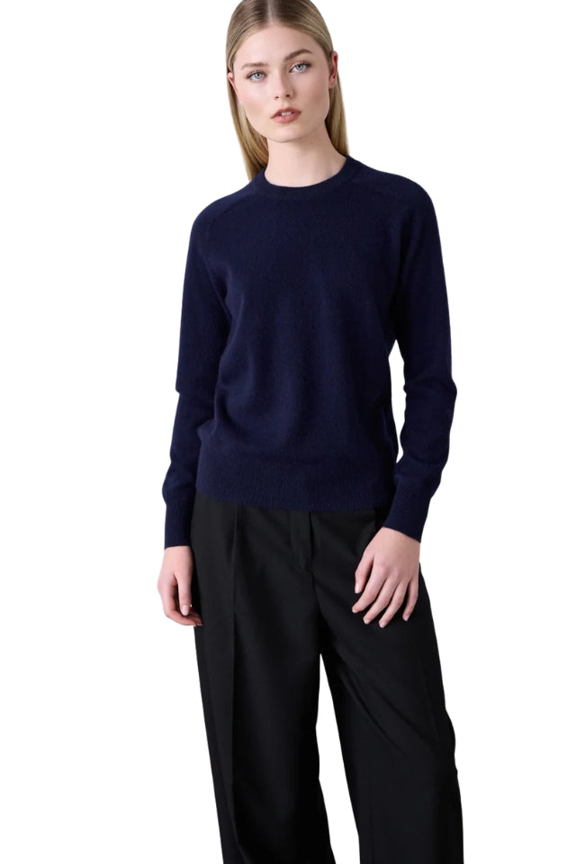 Sam Cashmere Crew - Navy