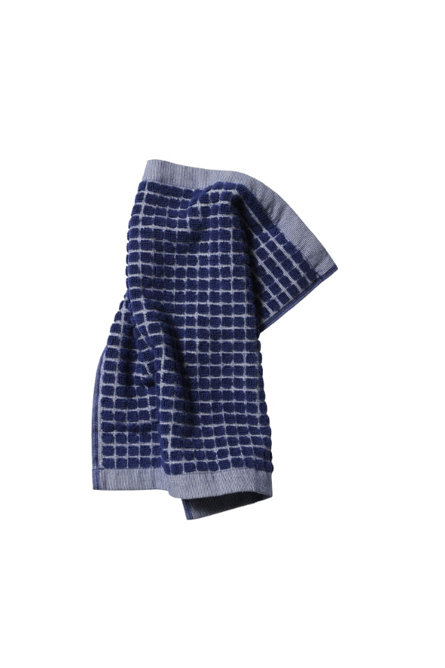 Nero Cotton Bath Towel - Cobalt/Cream