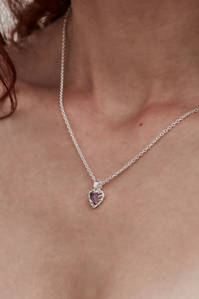 Mini Love Claw Necklace - Mystic Quartz