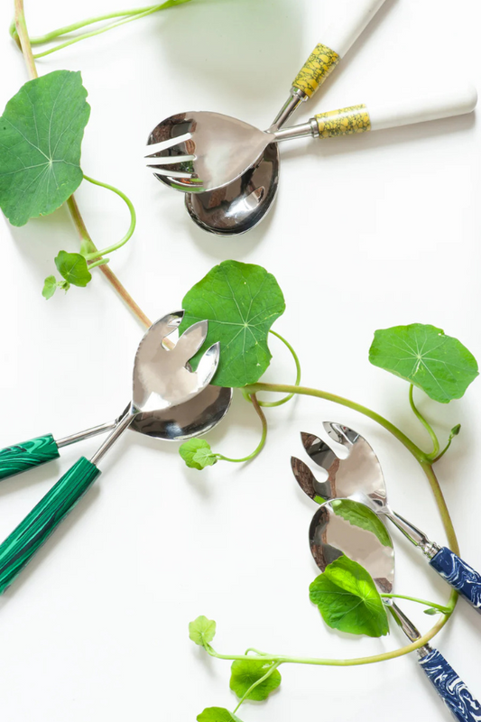 Salad Server Set - Emerald