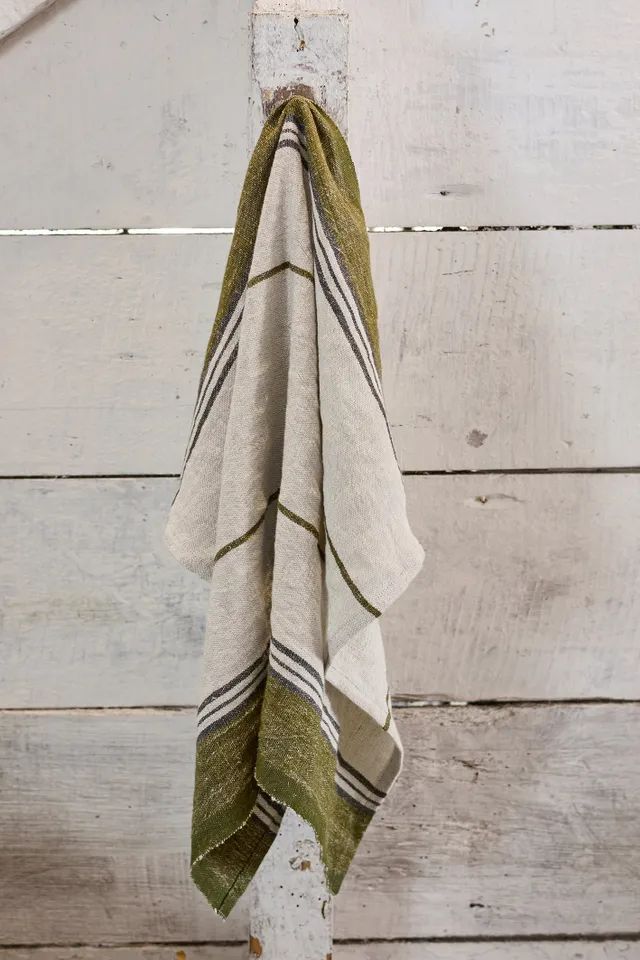 Selvedge Stripe Linen Teatowel