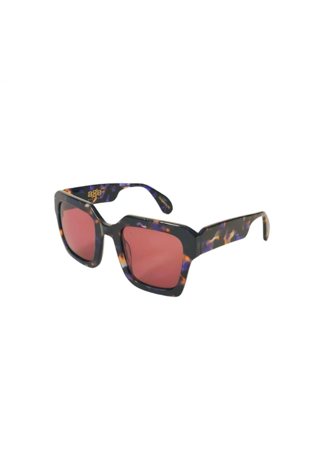 Damage Sunglasses - Indigo Tort w Brown