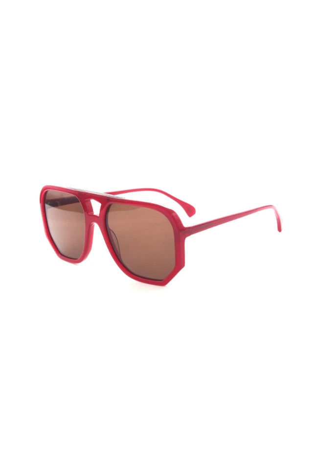 Wager Sunglasses - Rouge with Brown
