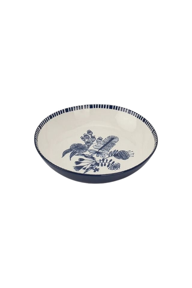Ceramic Bowl - Navy Natives