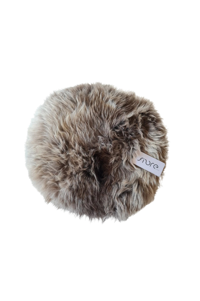 Long Wool Circle Cushion Pad - 37cm