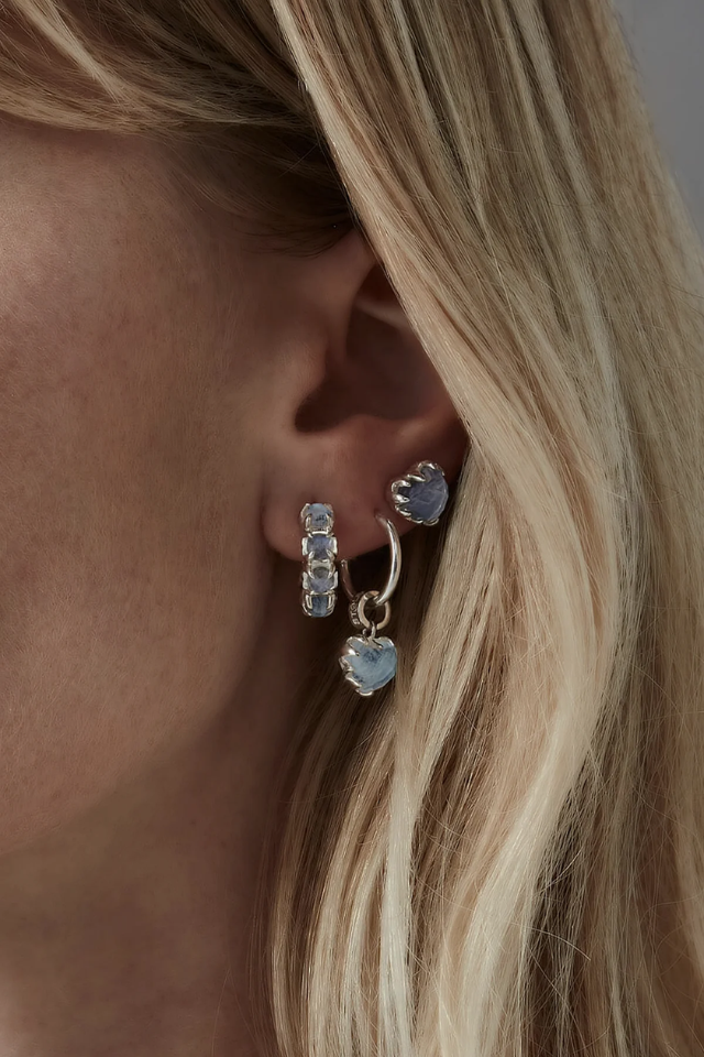 Love Claw Earrings - Moonstone