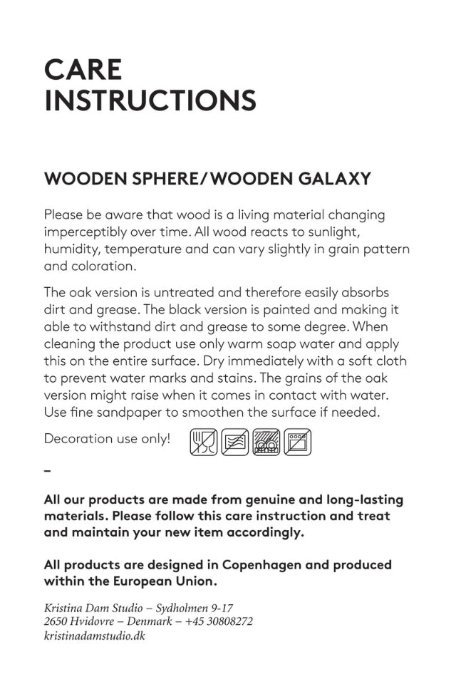 Kristina Dam Wooden Galaxy