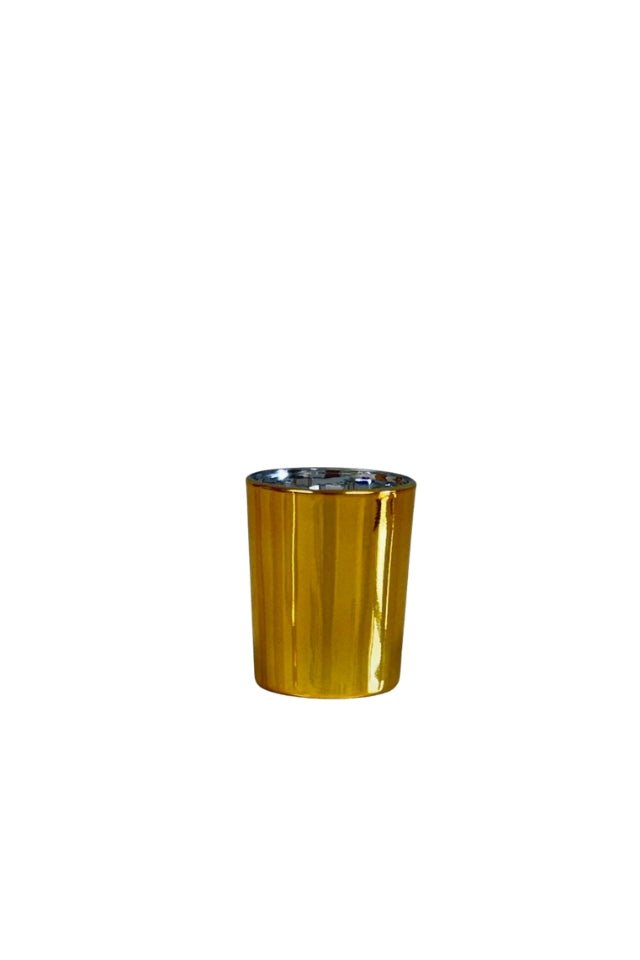 Maison Glass Tealight Candle - Gold/Rose Cashmere