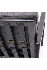 3527 Hawthorne Reid Leather Armchair Black 1