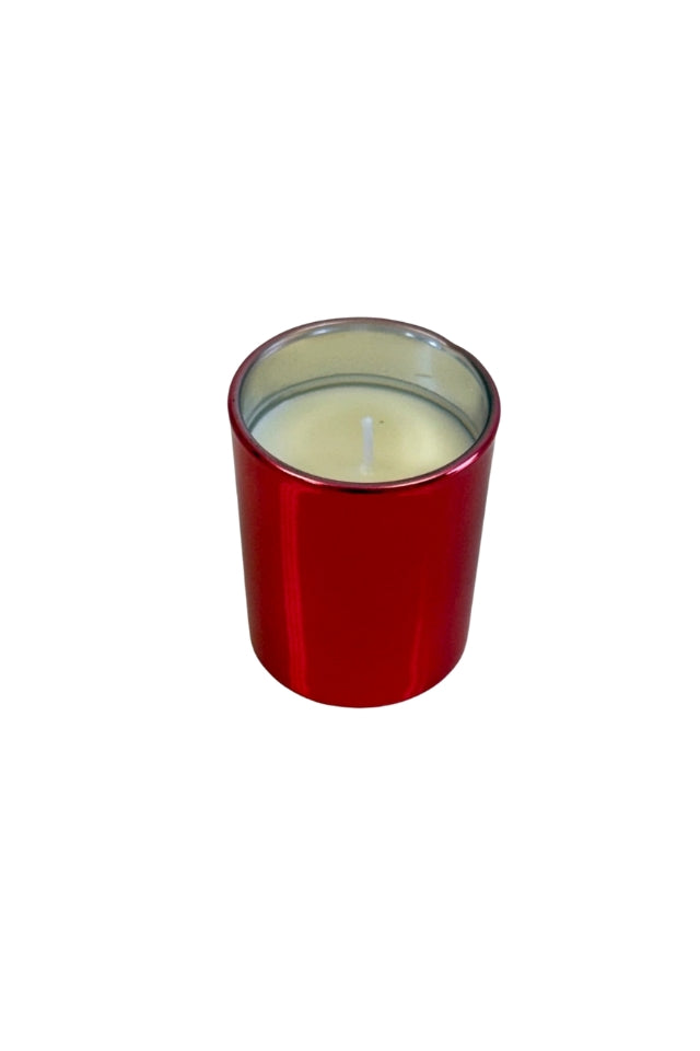 Maison Glass Tealight Candle - Red/Cinnamon Orange