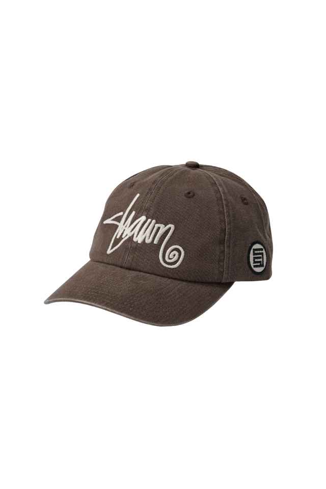 Shawn Script Strapback Cap - Dark Chocolate