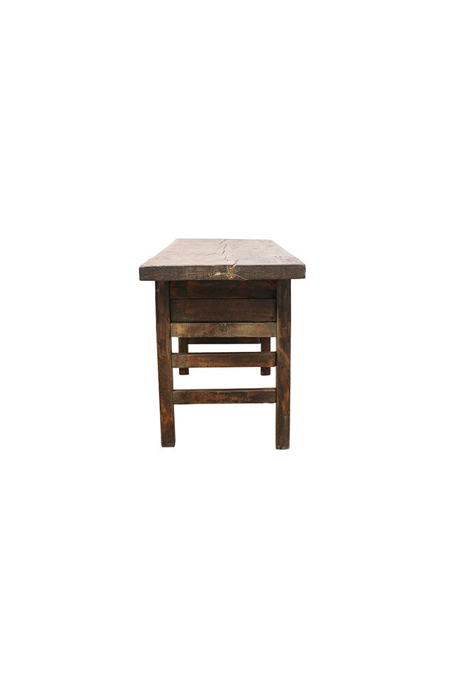 3829 Hawthornes Original Butchers 2 Drawer Table 