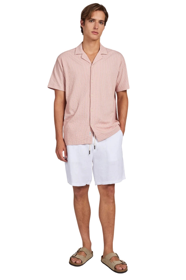 Ted Short Sleeve Shirt - Dusty Cedar