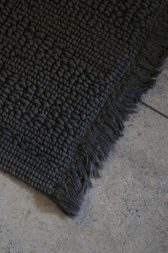 Lisbon Double Bath Mat - Slate