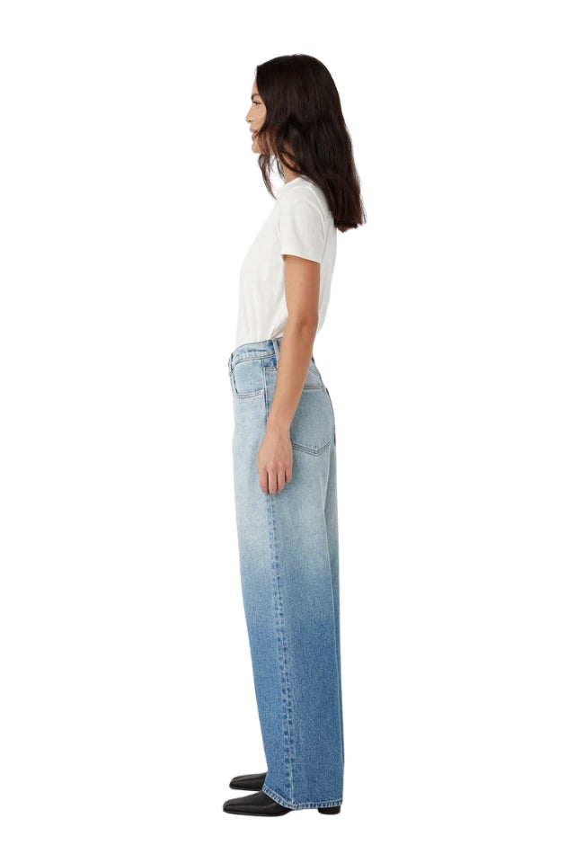 Avril Mid Slouchy Wide Jean - Lucid Ombre