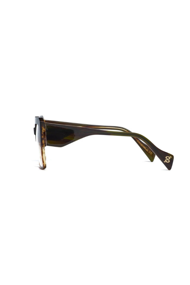 Stage Sunglasses - Sage to Brown
