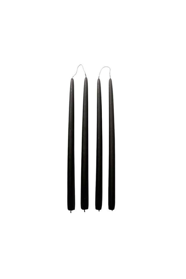 Candle Taper Set 4 - Simply Black