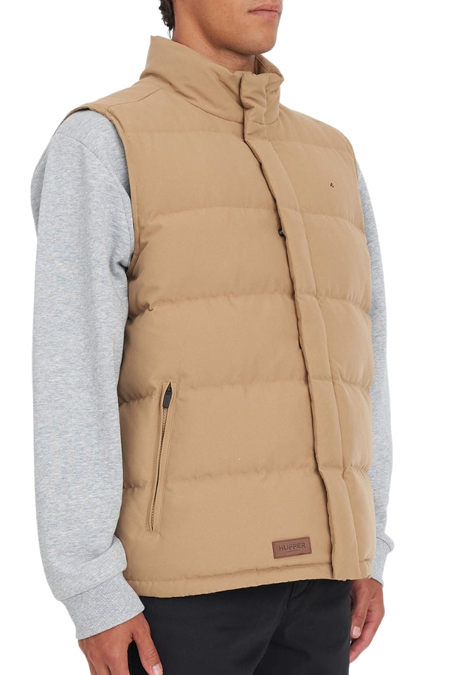 Mens Classic Down Vest - Tan