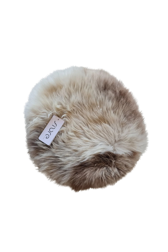 Long Wool Circle Cushion Pad - 37cm