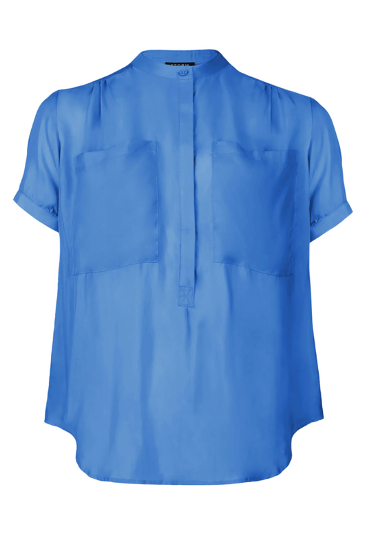 Front Pocket SS Shirt - Cloud Blue