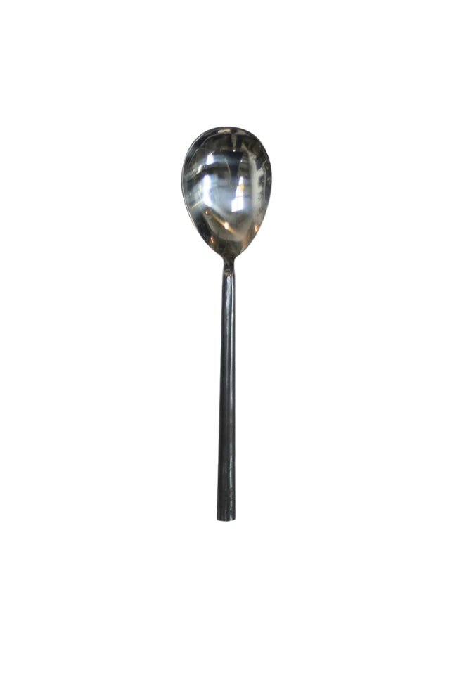 Black Handle Serving Spoon