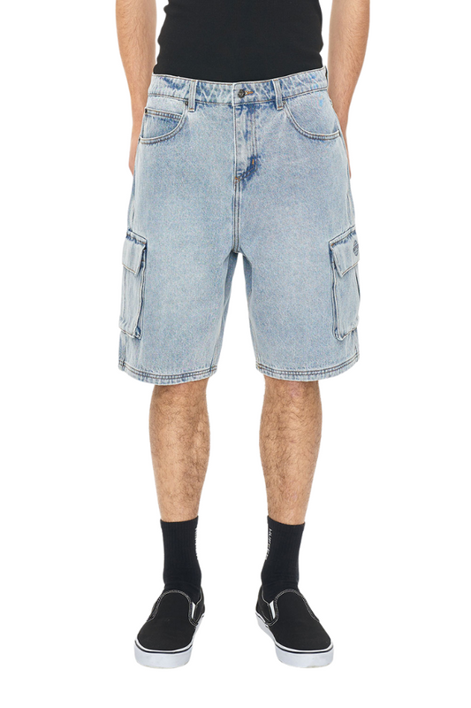 3d Cargo Denim Short