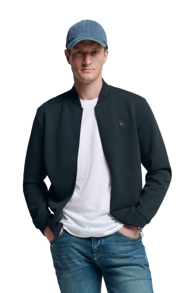 Sweatshirt Full Zip Bomber - Night