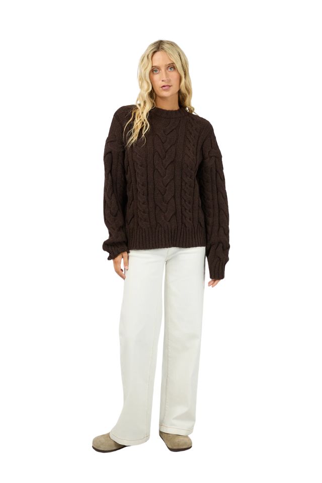 Higgins Cable Knit - Brown