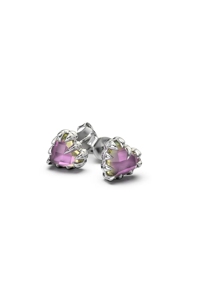 Love Claw Earrings - Mystic Quartz