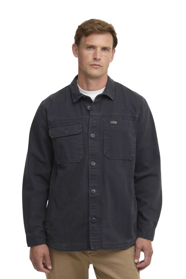 Lingfield Canvas Overshirt - Navy