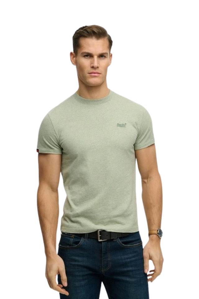 Essential Logo Tshirt - Vintage Sage Green Marle