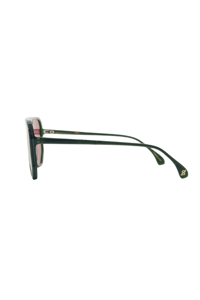 Wager Sunglasses - Sage with Brown