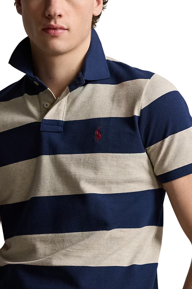 Classic Fit Striped Polo