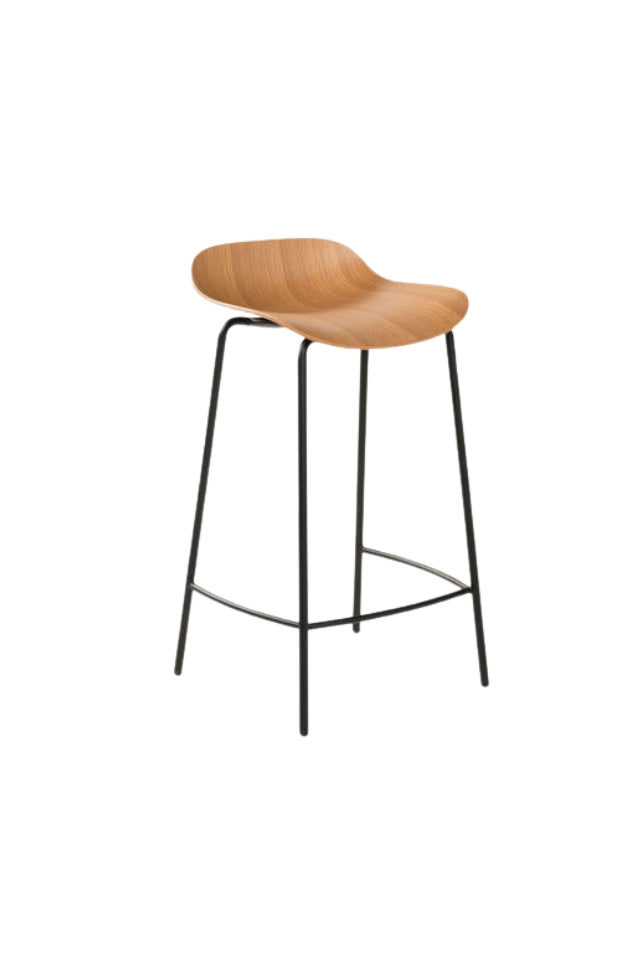 3d Stool - Oak/Black
