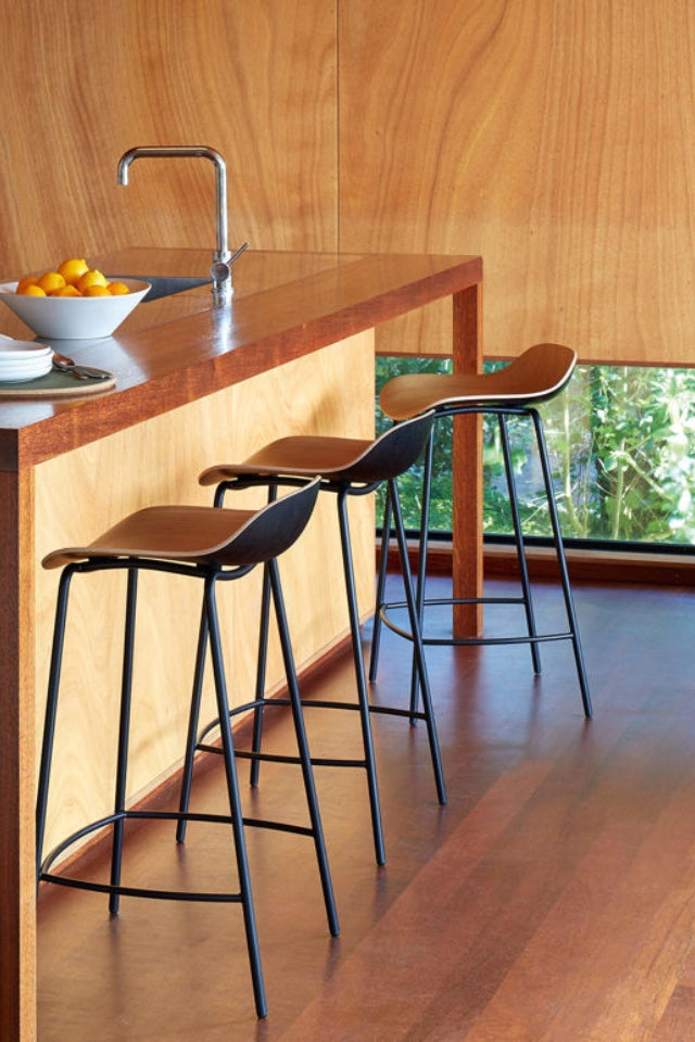 3d Stool - Oak/Black