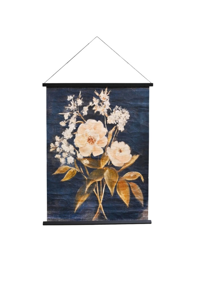 Hanging Paper Scroll Art - Evening Blooms