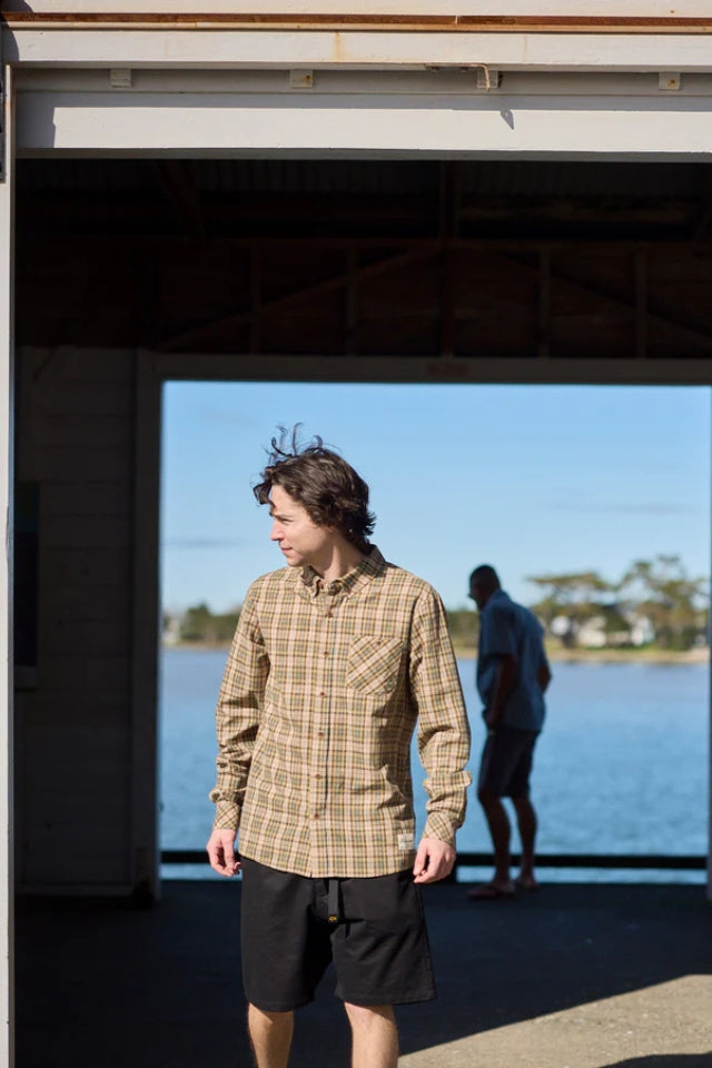 Boatyard Shirt - Tan Check